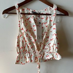 Zara tank top silk like size XS NWT